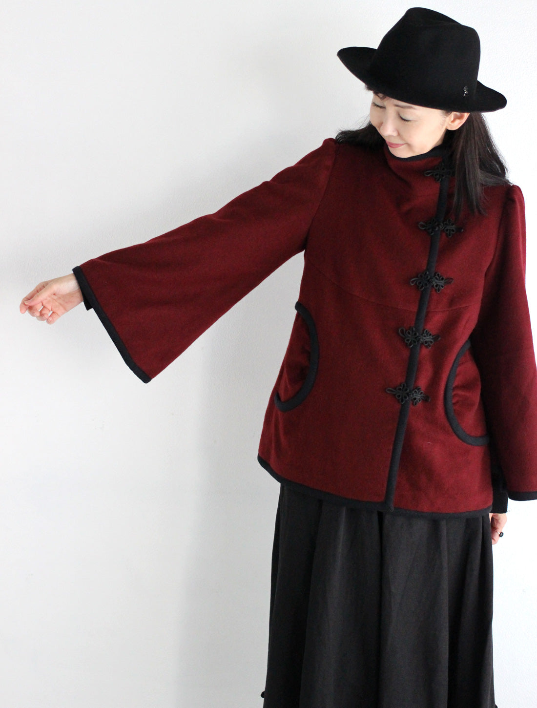 【25周年】チャイナ釦ショートコート