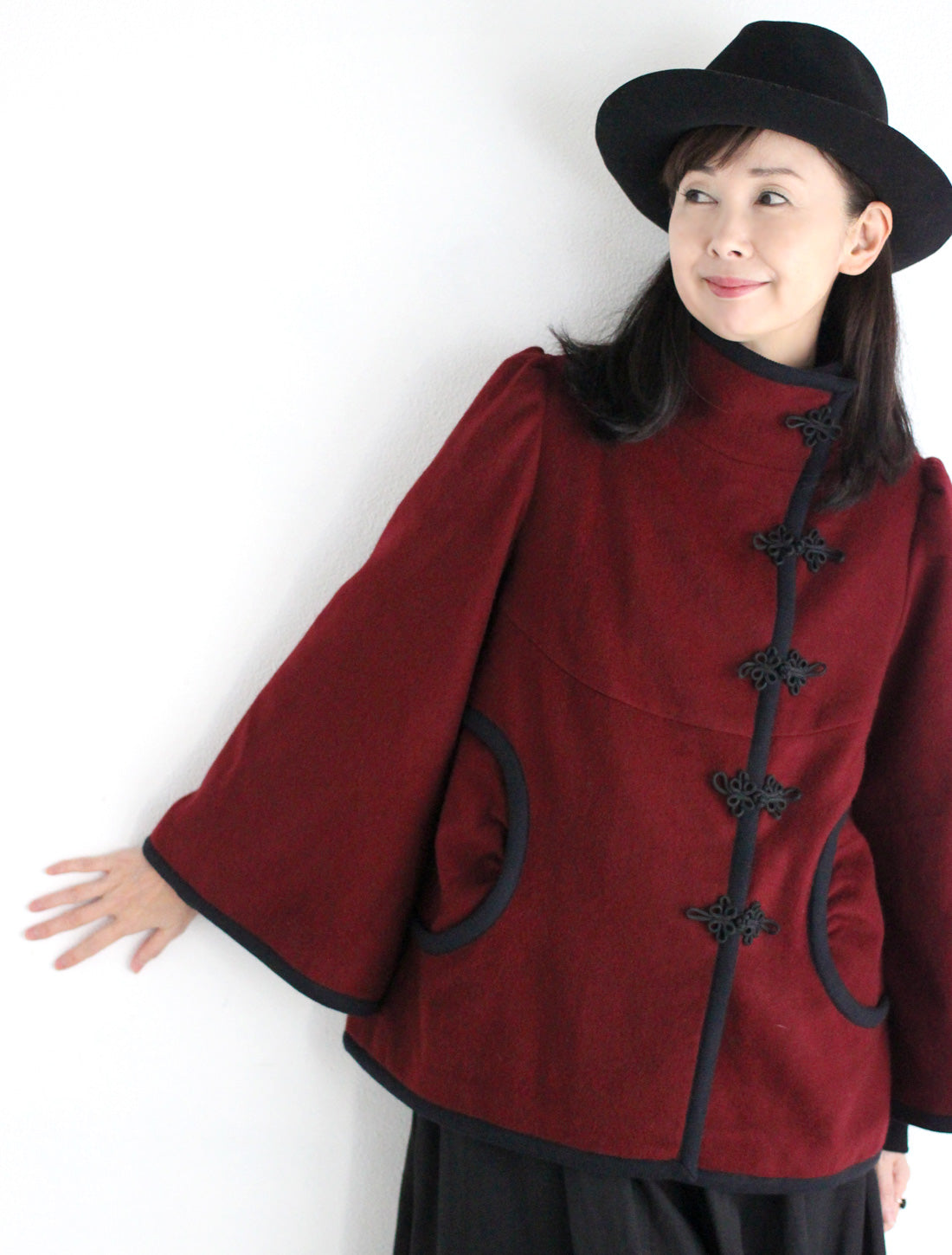 【25周年】チャイナ釦ショートコート