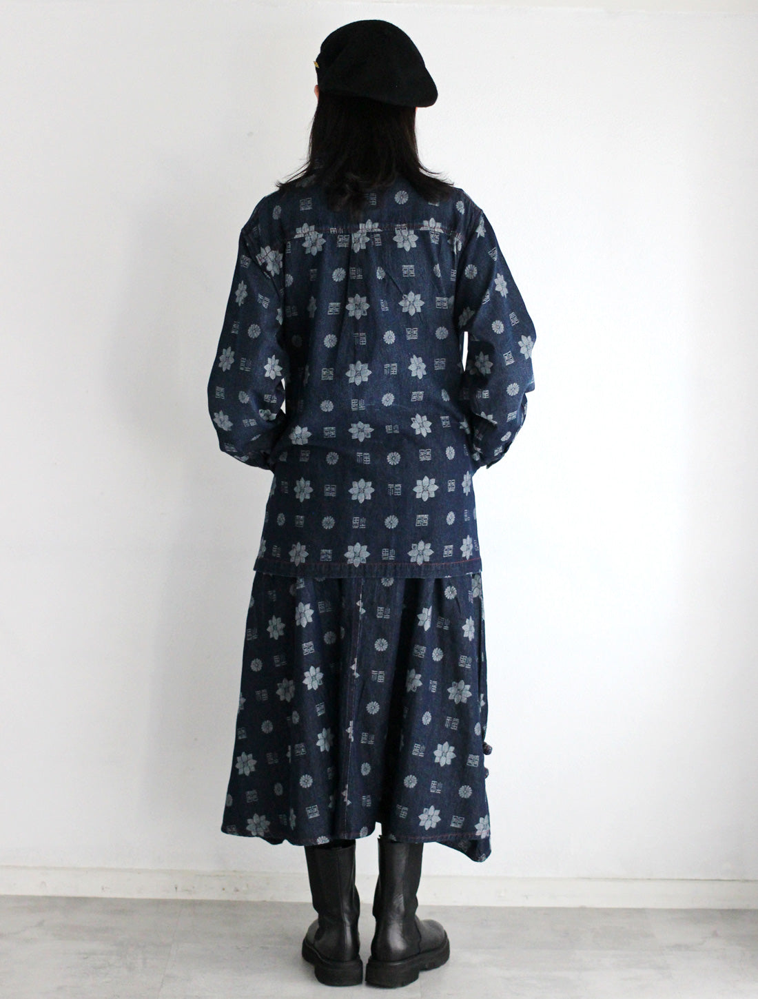 【25周年】福モノグラムジャカードデニムシャツ※予約