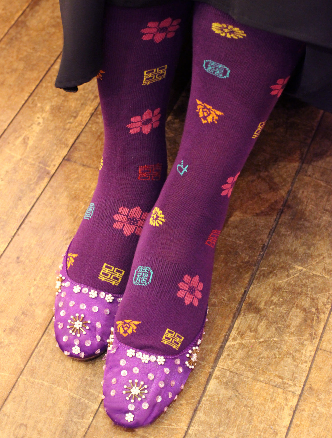 ジャカードソックス