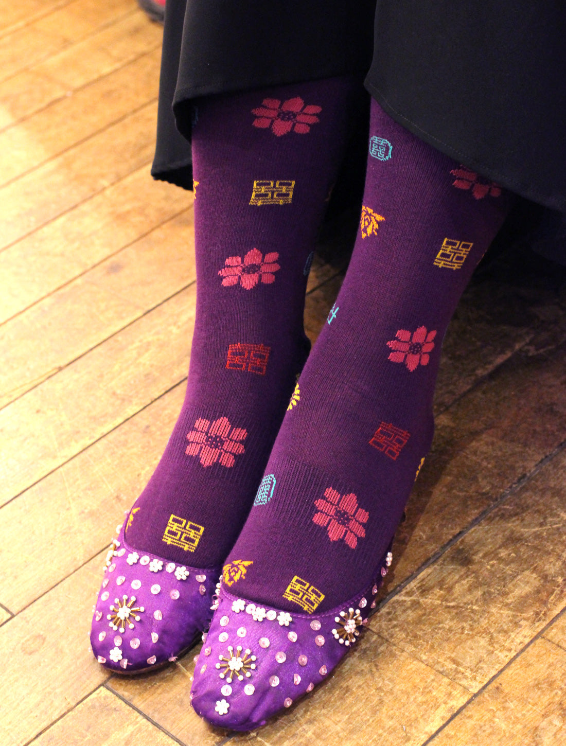 ジャカードソックス