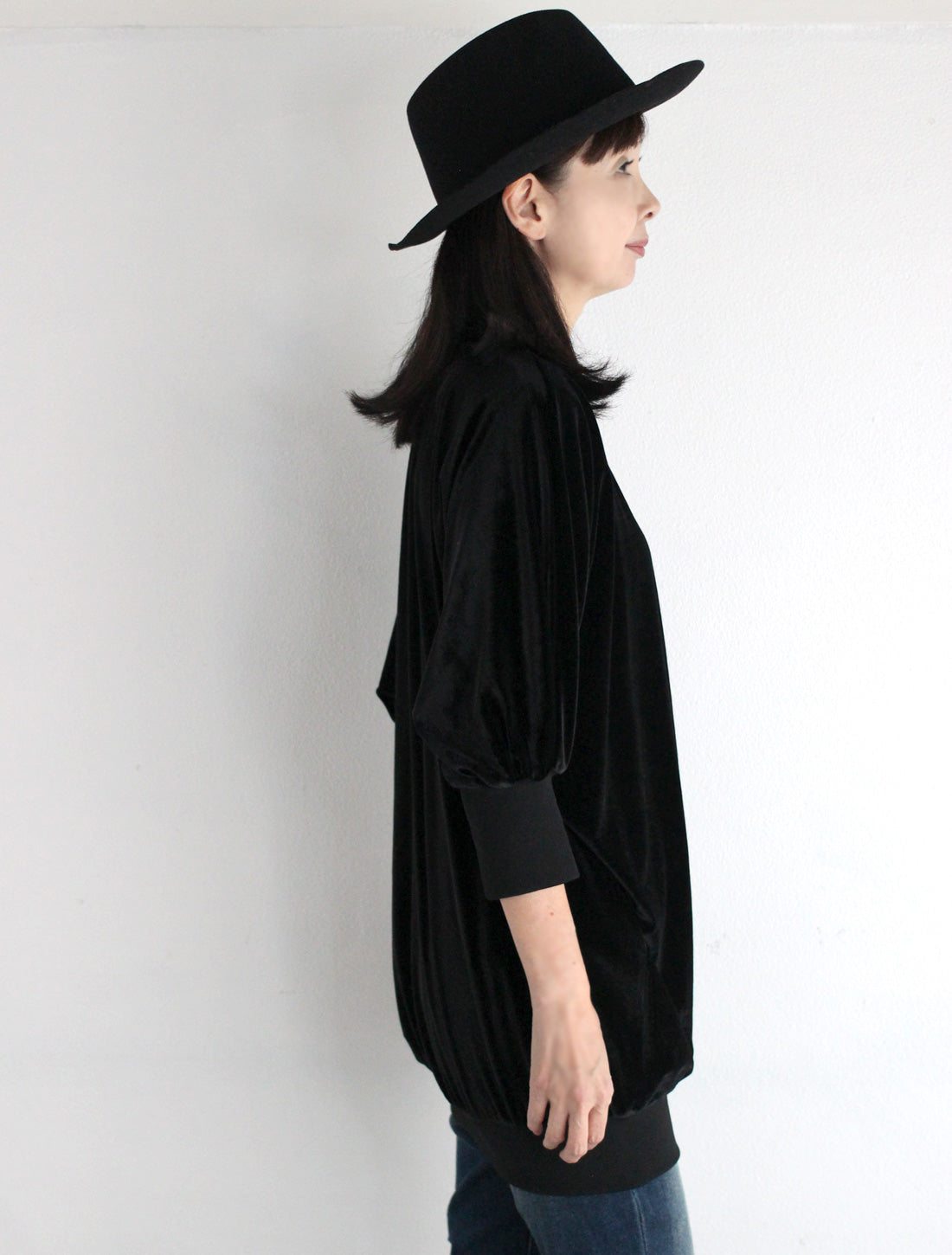 【25周年】猫刺繍ベロアドルマンチュニック※予約