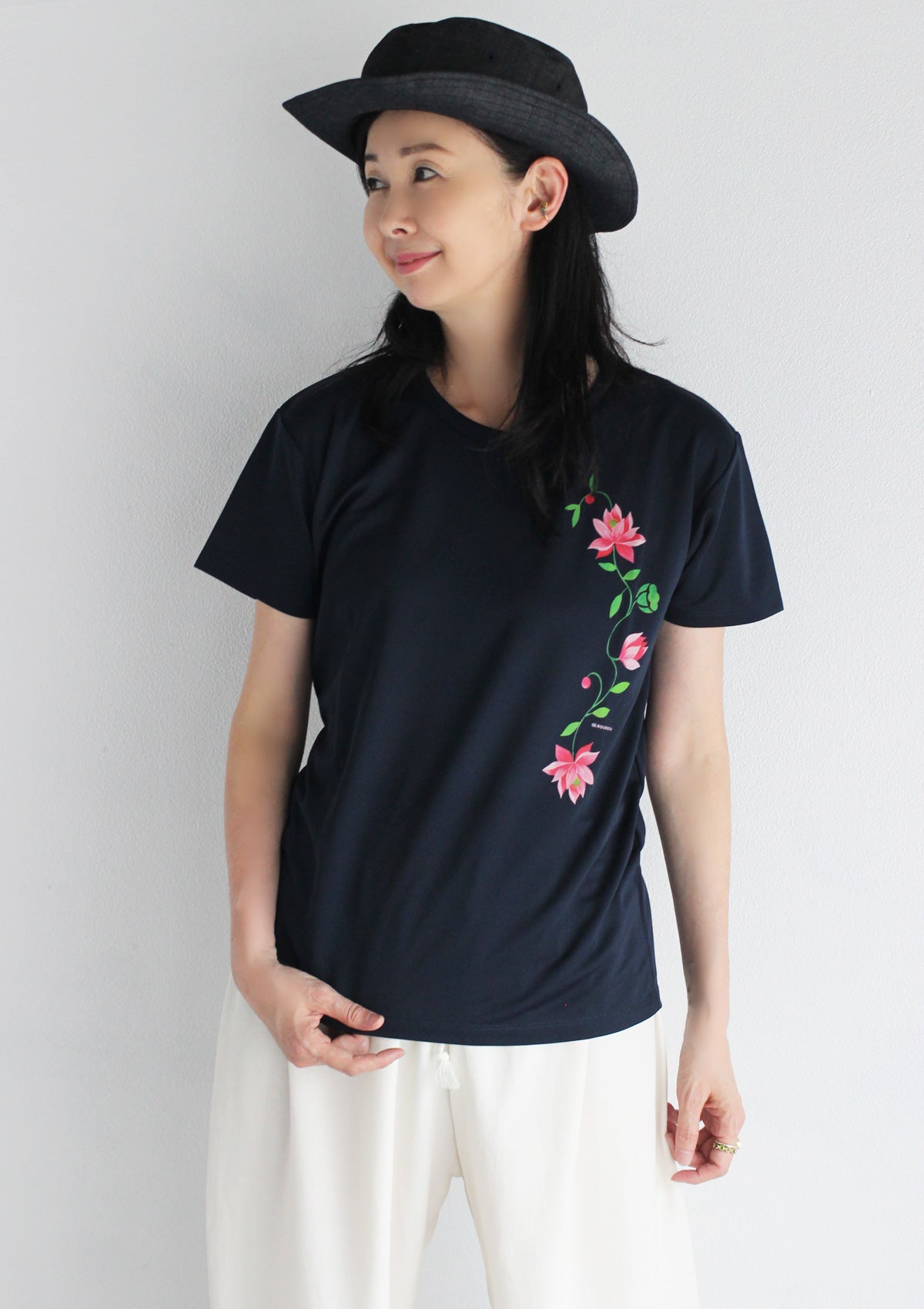 ロータスプリントドライTシャツ★SALE★ - ROUROU | Yokohama Chinatown Asian Fashion