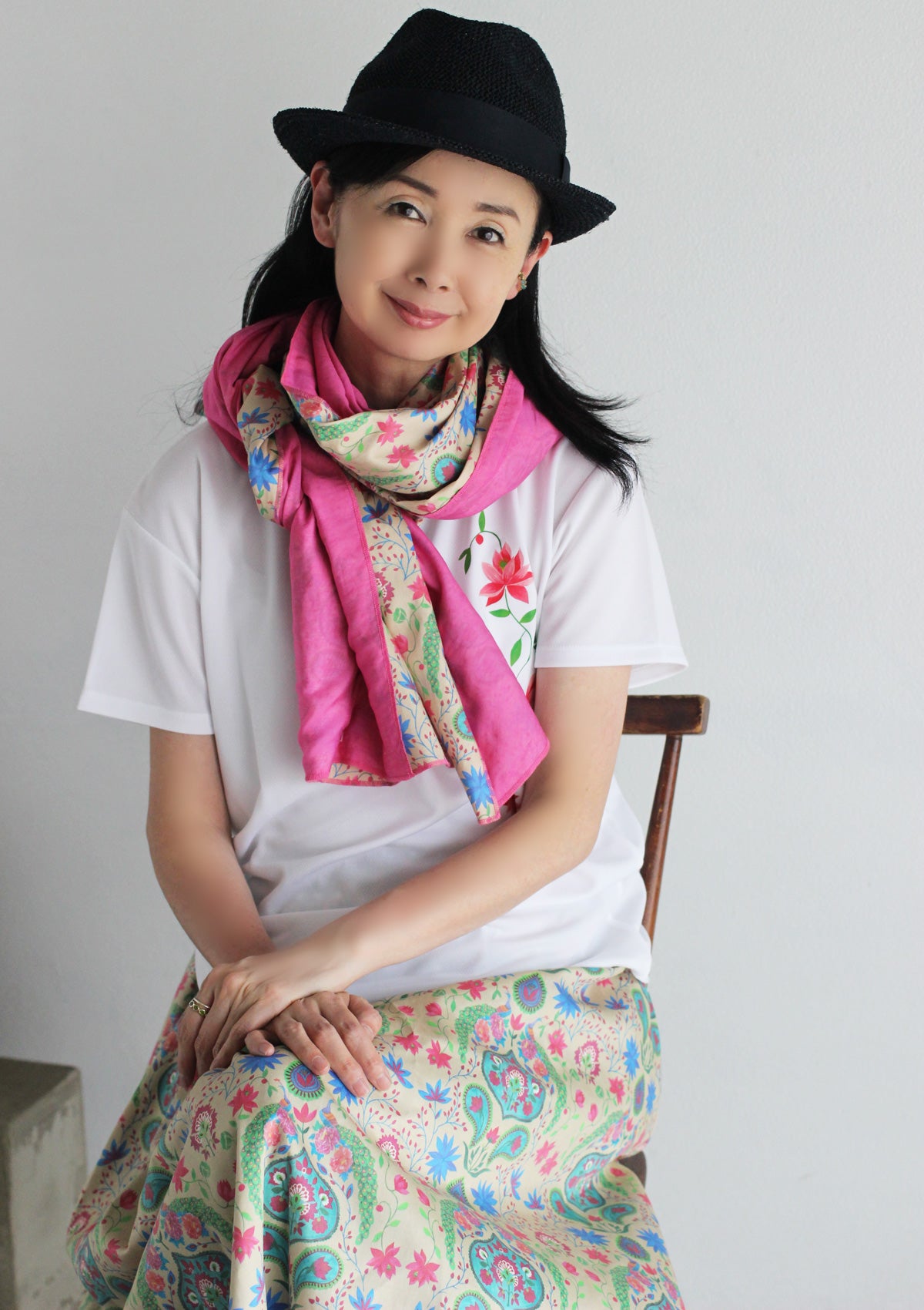 ロータスプリントドライTシャツ★SALE★ (detail 8) - ROUROU | Yokohama Chinatown Asian Fashion