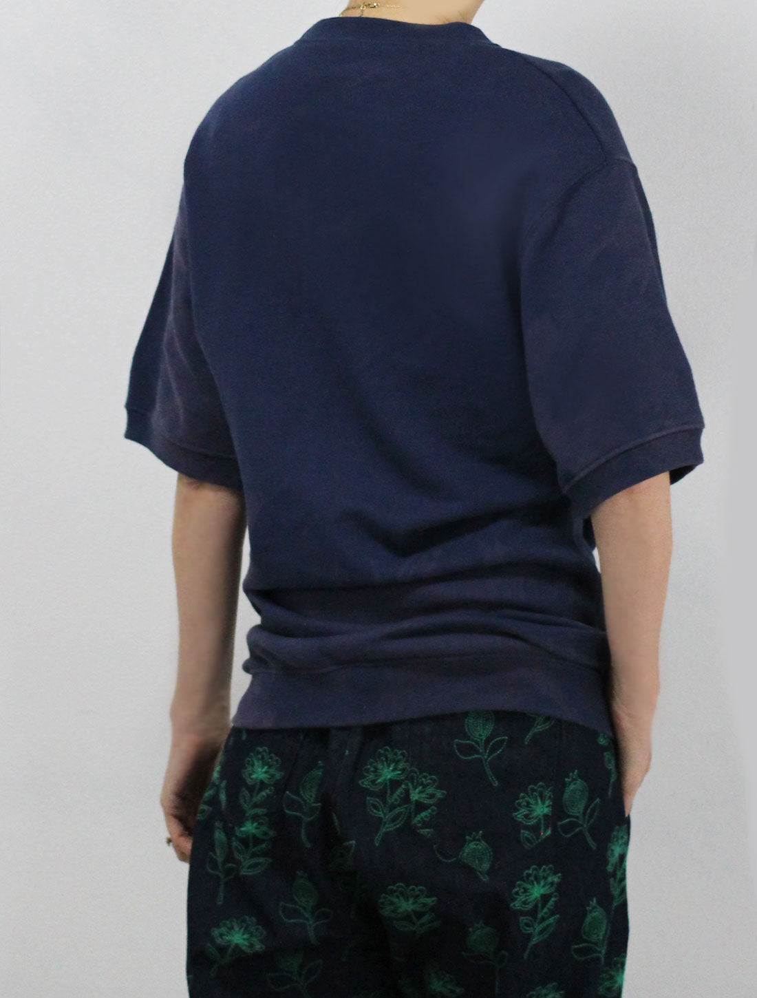 ダリアボンディングプリントパイルTシャツ