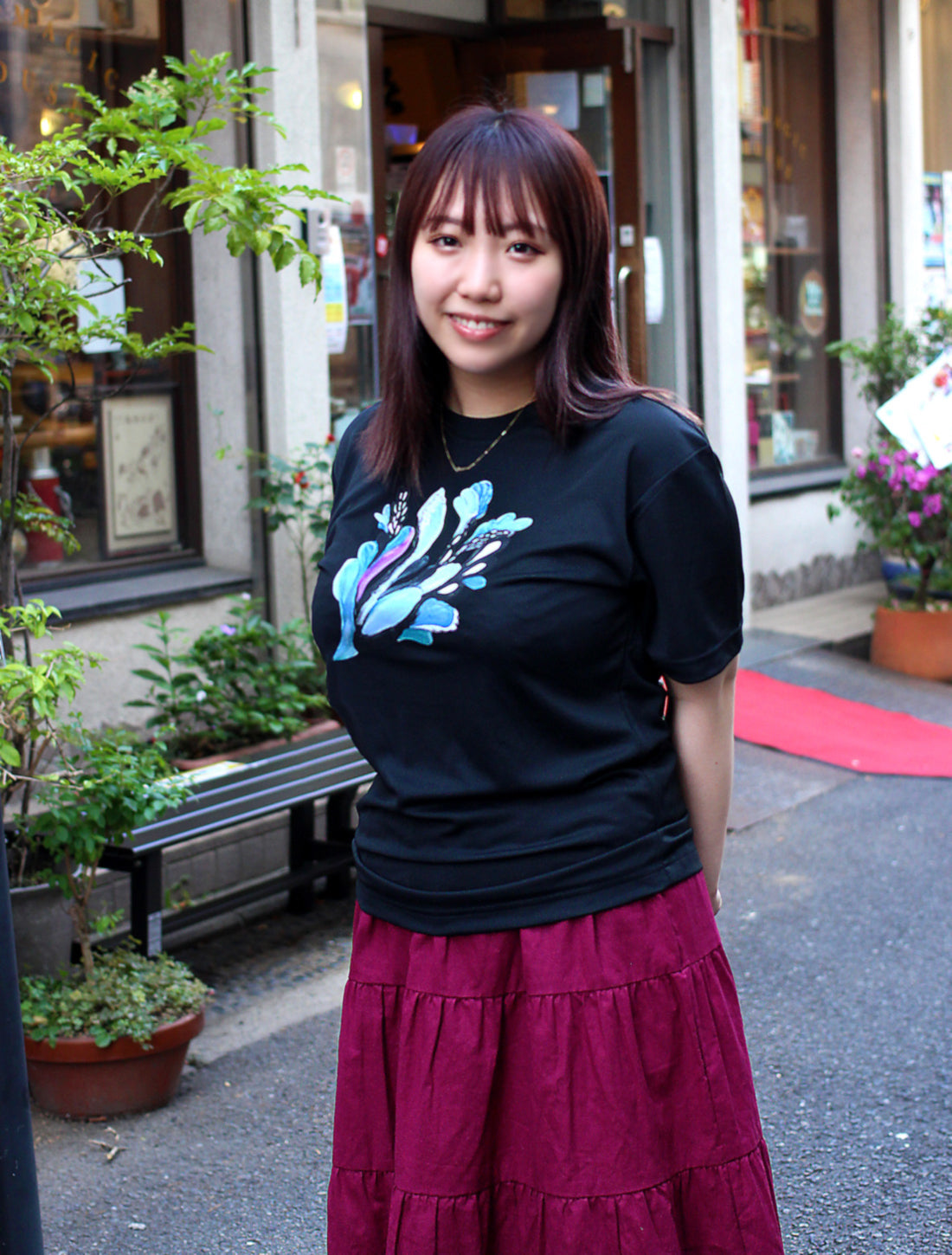 キーダフラワードライTシャツ