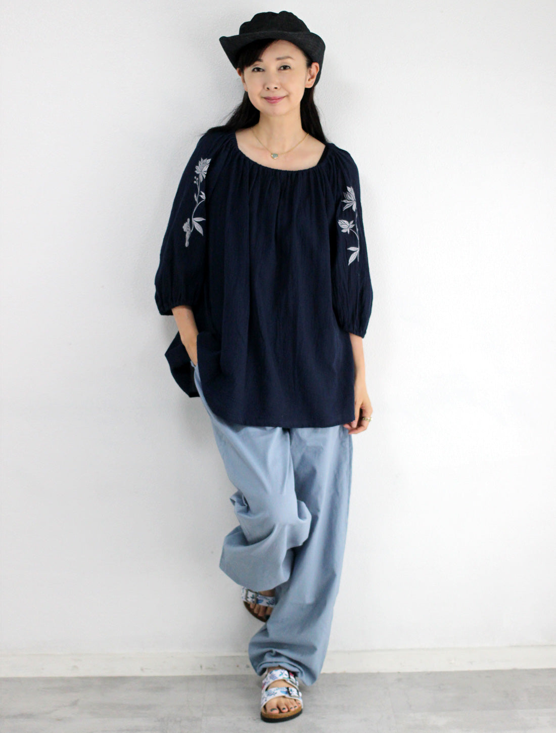 綿麻カンフーパンツ