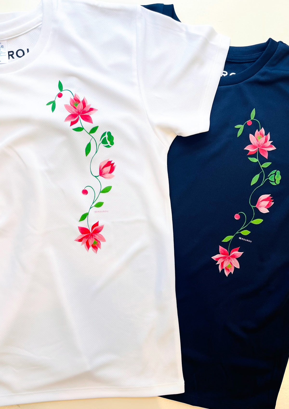 ロータスプリントドライTシャツ★SALE★ (detail 9) - ROUROU | Yokohama Chinatown Asian Fashion