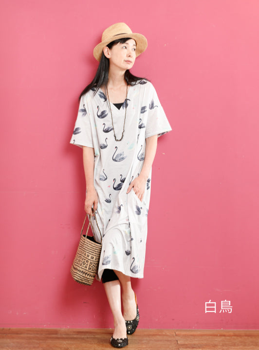 ROUROUプリントワンピース (detail 7) - ROUROU | Yokohama Chinatown Asian Fashion