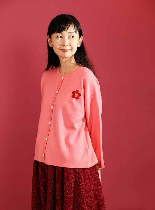 【SALE】梅刺繍カーディガン (detail 5) - ROUROU | Yokohama Chinatown Asian Fashion