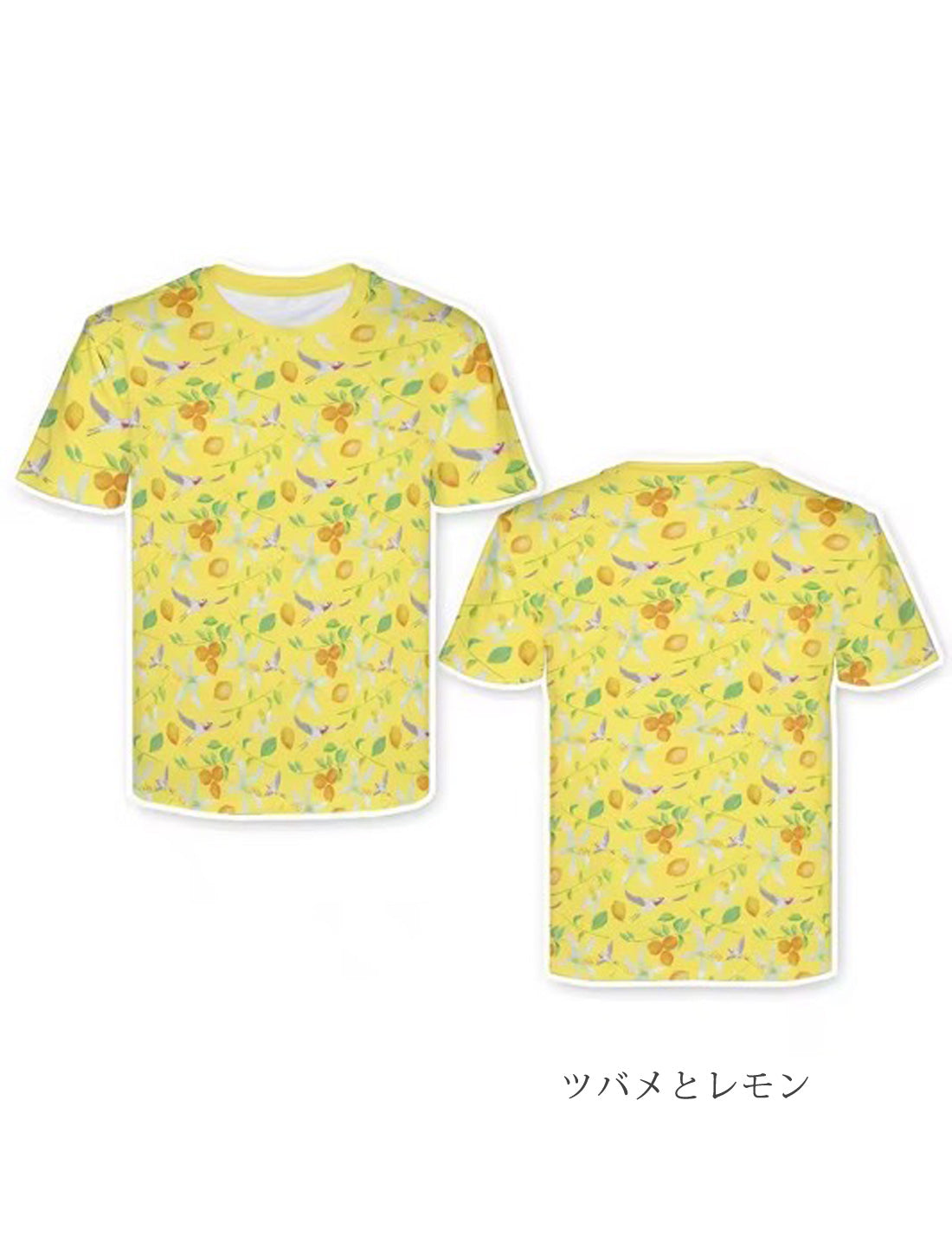 カラフルプリントレーヨンTシャツ
