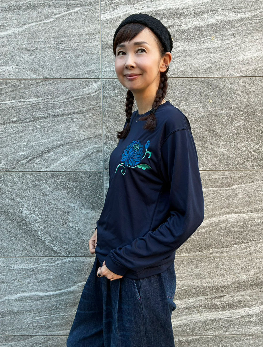 Lotus Print Dry T-shirt★SALE★