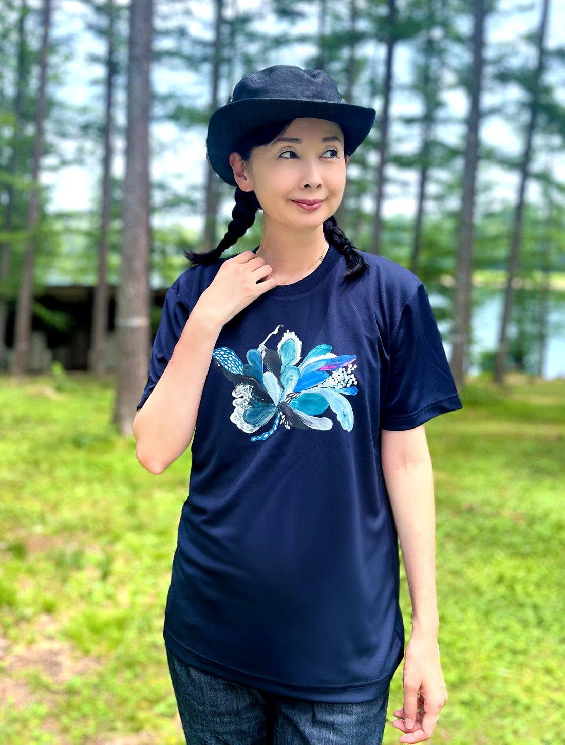 キーダフラワードライTシャツ