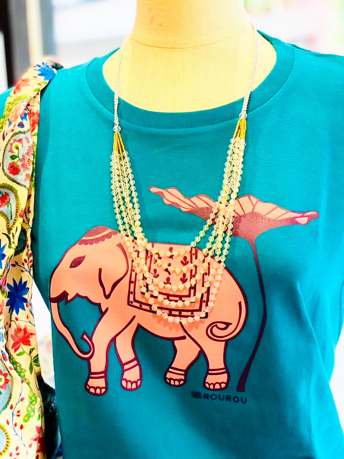 5連クリスタルビーズネックレス★SALE★ (detail 7) - ROUROU | Yokohama Chinatown Asian Fashion