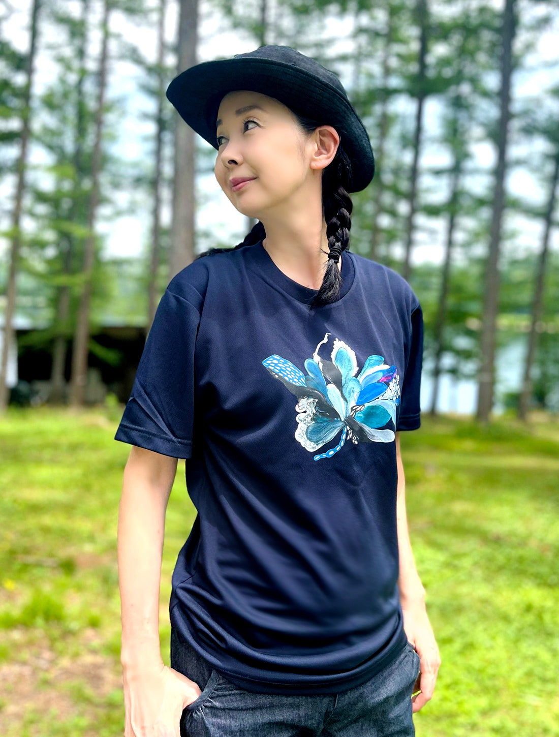 キーダフラワードライTシャツ