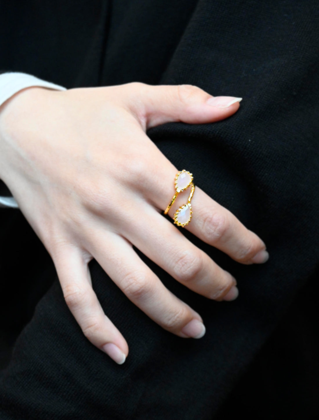 ダブルティアドロップリング