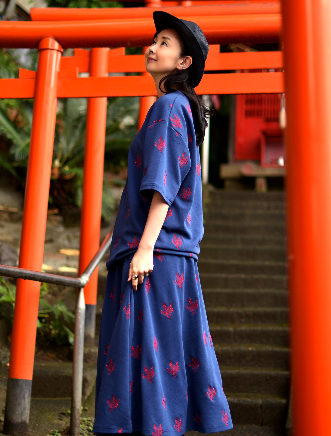 梅刺繍カットソー※予約