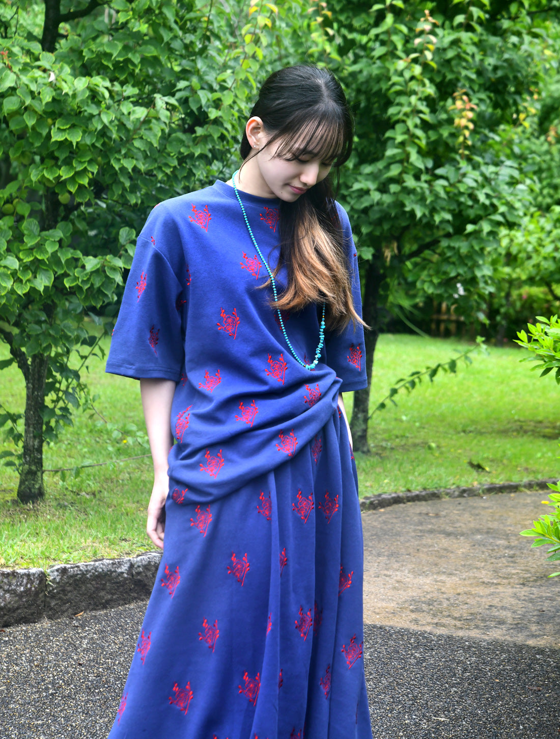 梅刺繍カットソー※予約