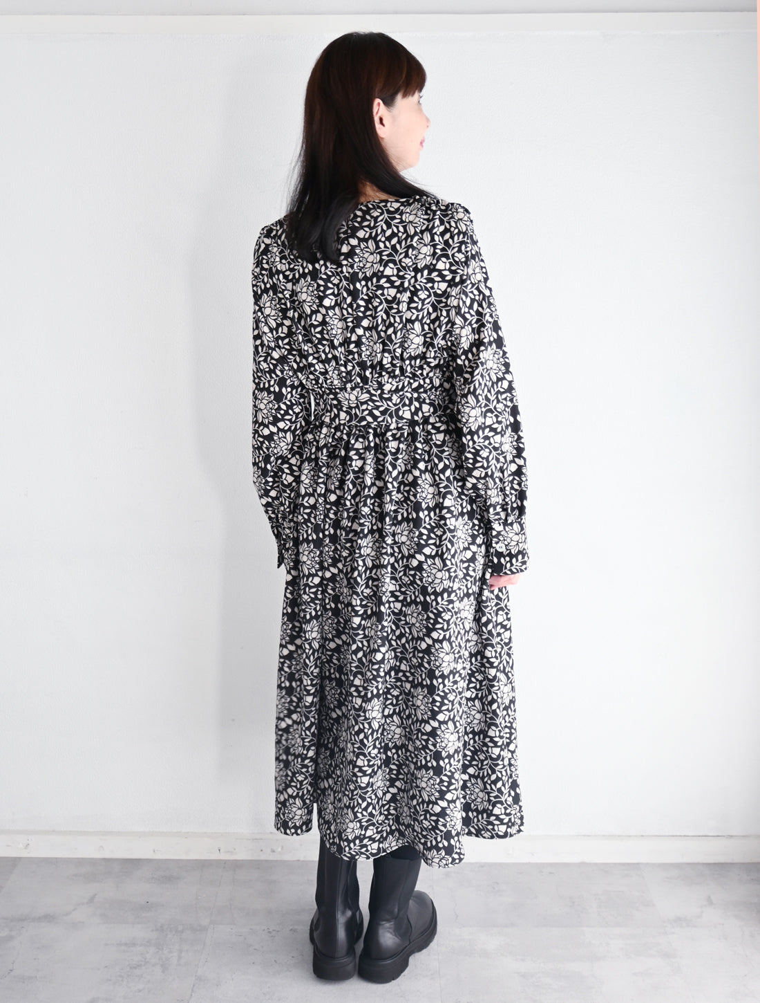 【25周年】蓮唐草プリントワンピース※予約
