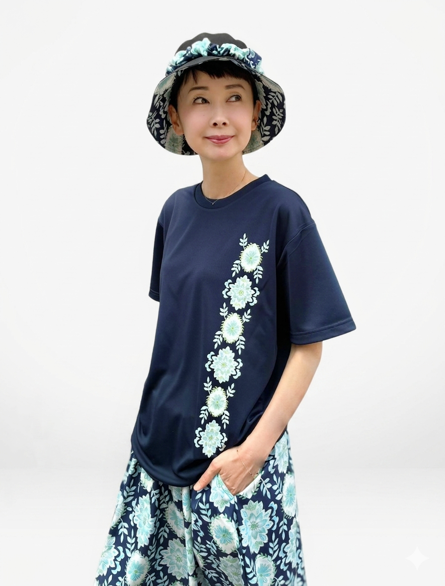 Lotus Paisley Dry T-shirt★SALE★