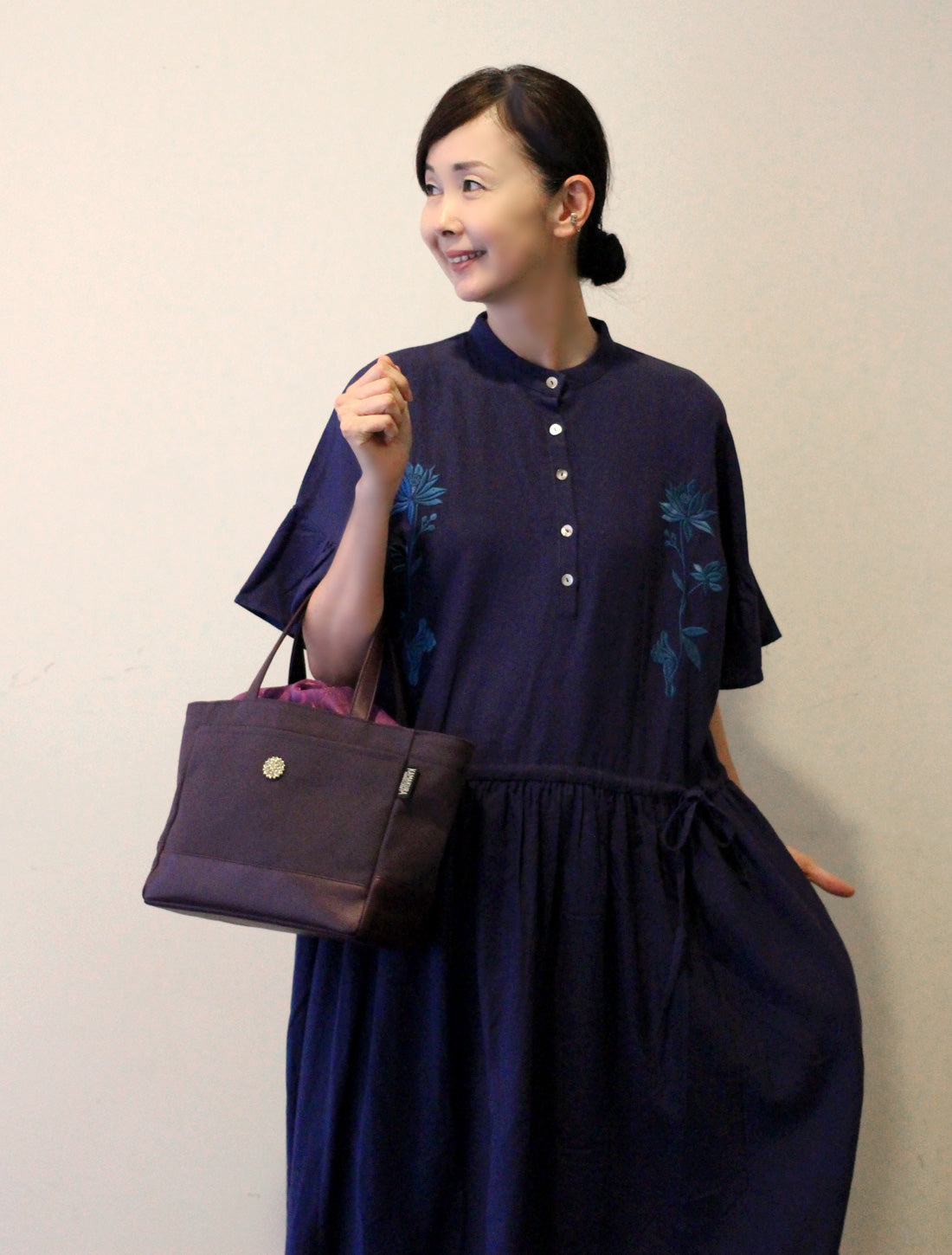 ROUROU × KAMAKURA HANDS CRFTミニトート