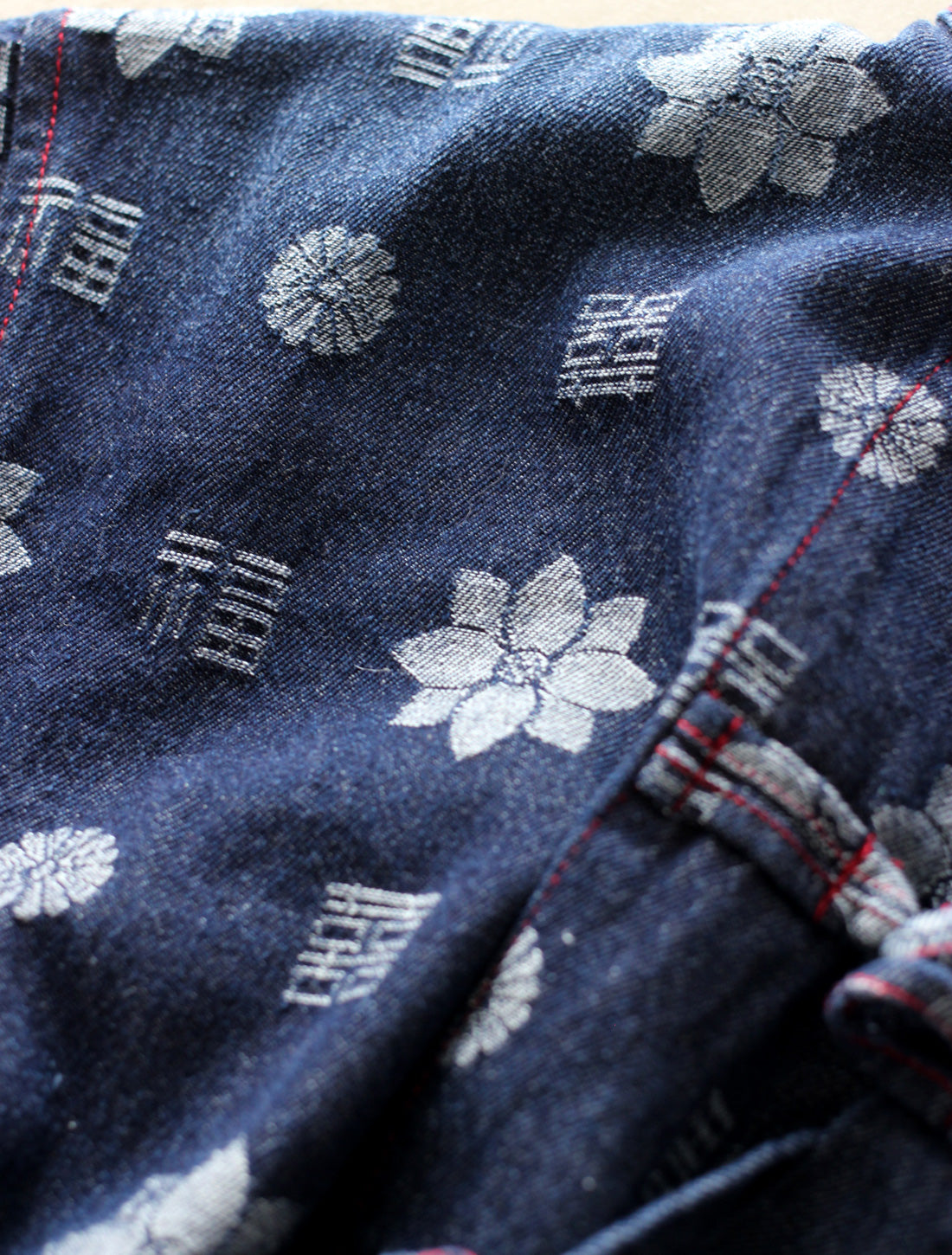 【25周年】福モノグラムジャカードデニムシャツ※予約