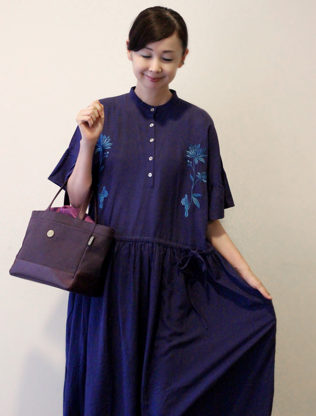ROUROU × KAMAKURA HANDS CRFTミニトート