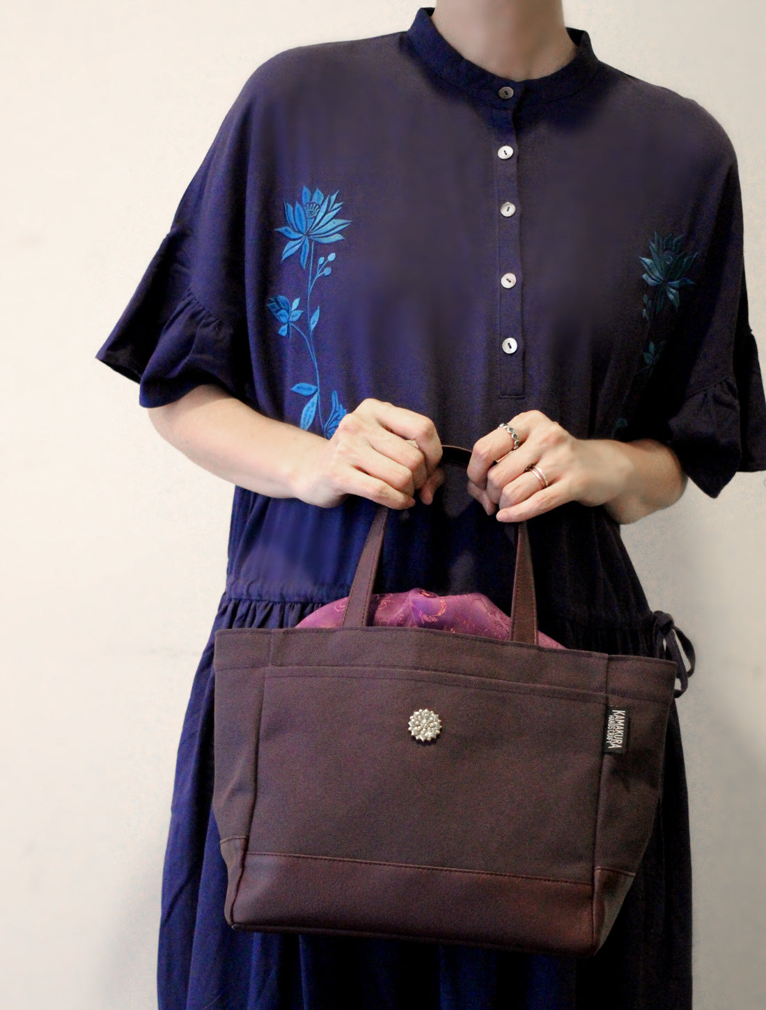 ROUROU × KAMAKURA HANDS CRFTミニトート