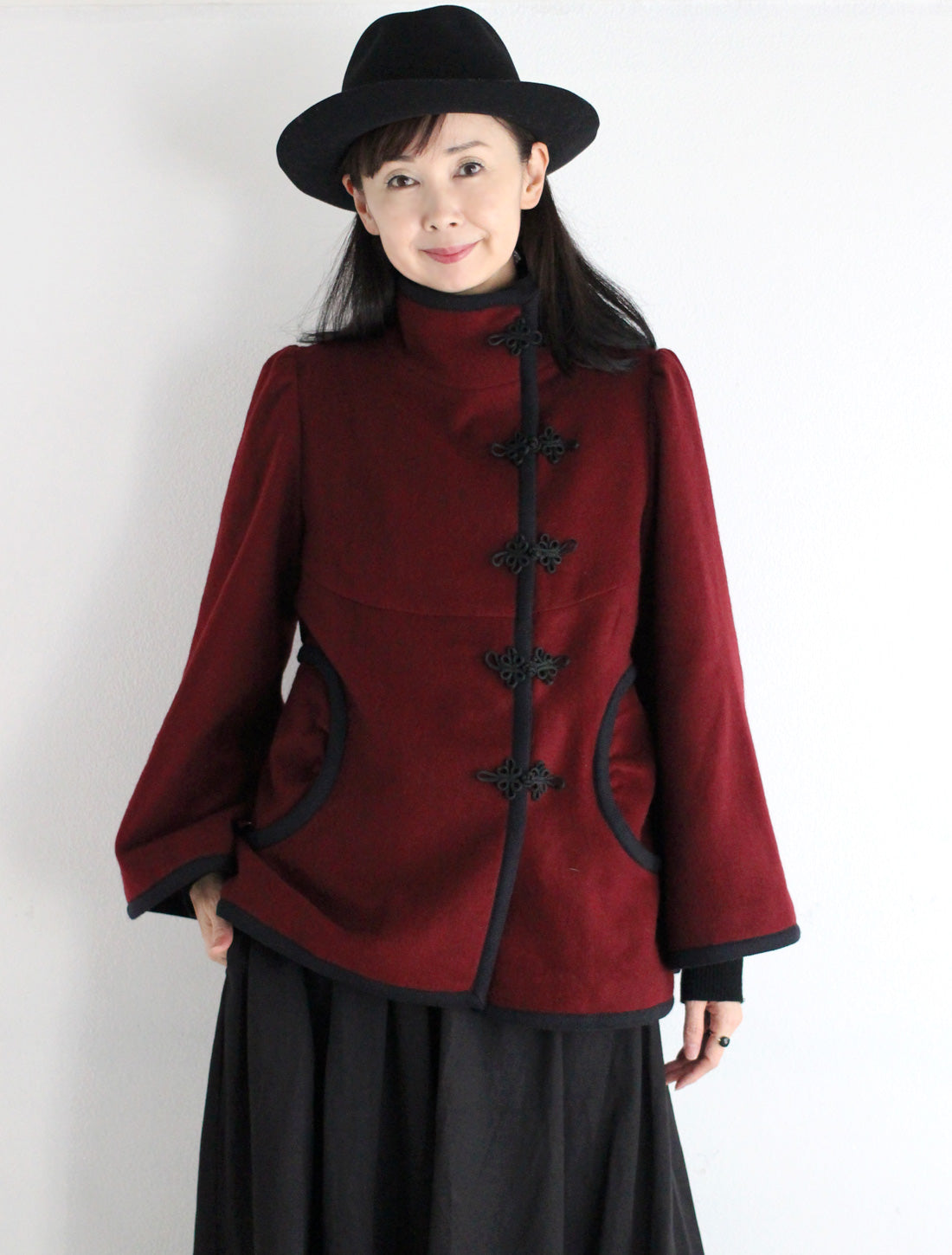 【25周年】チャイナ釦ショートコート