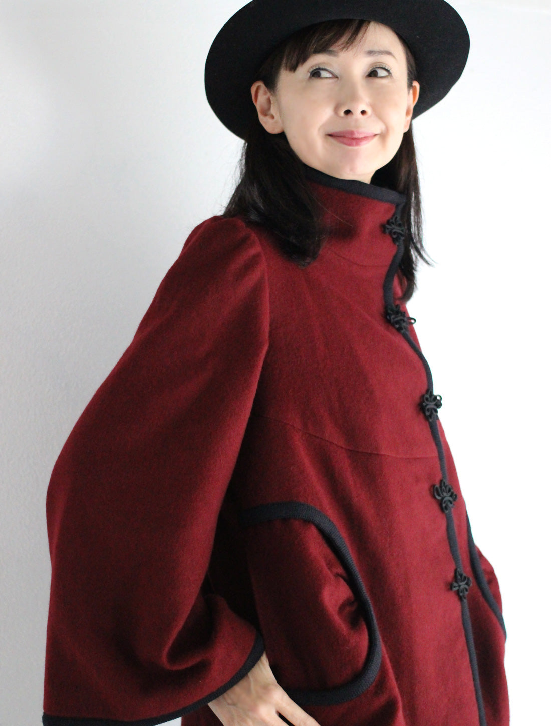 【25周年】チャイナ釦ショートコート