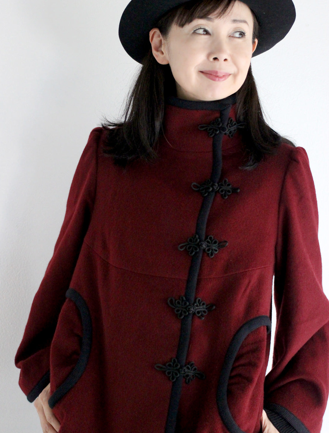 【25周年】チャイナ釦ショートコート