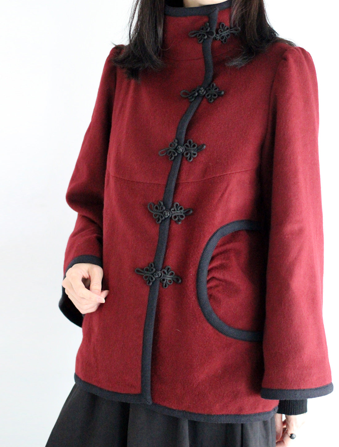 【25周年】チャイナ釦ショートコート