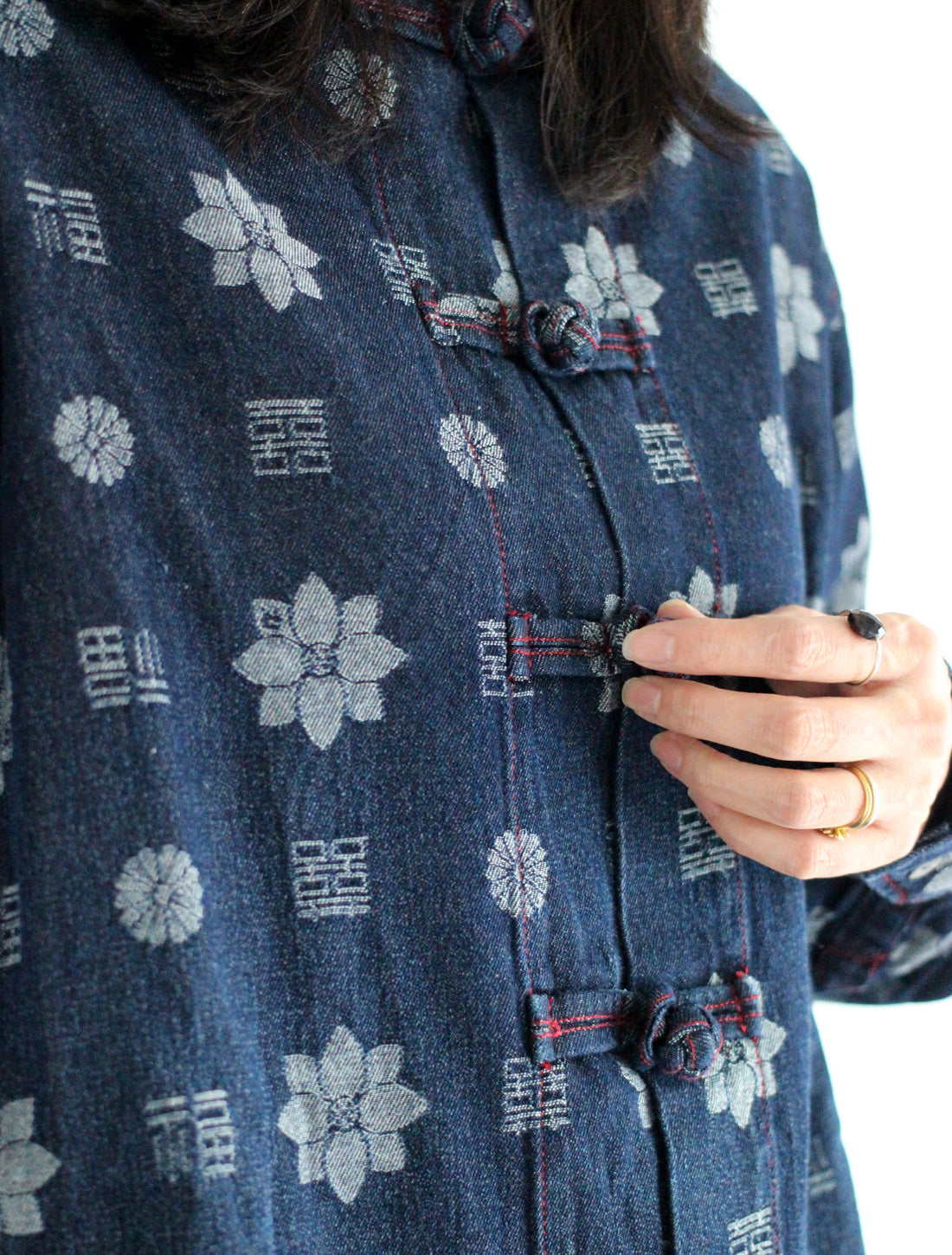 【25周年】福モノグラムジャカードデニムシャツ※予約