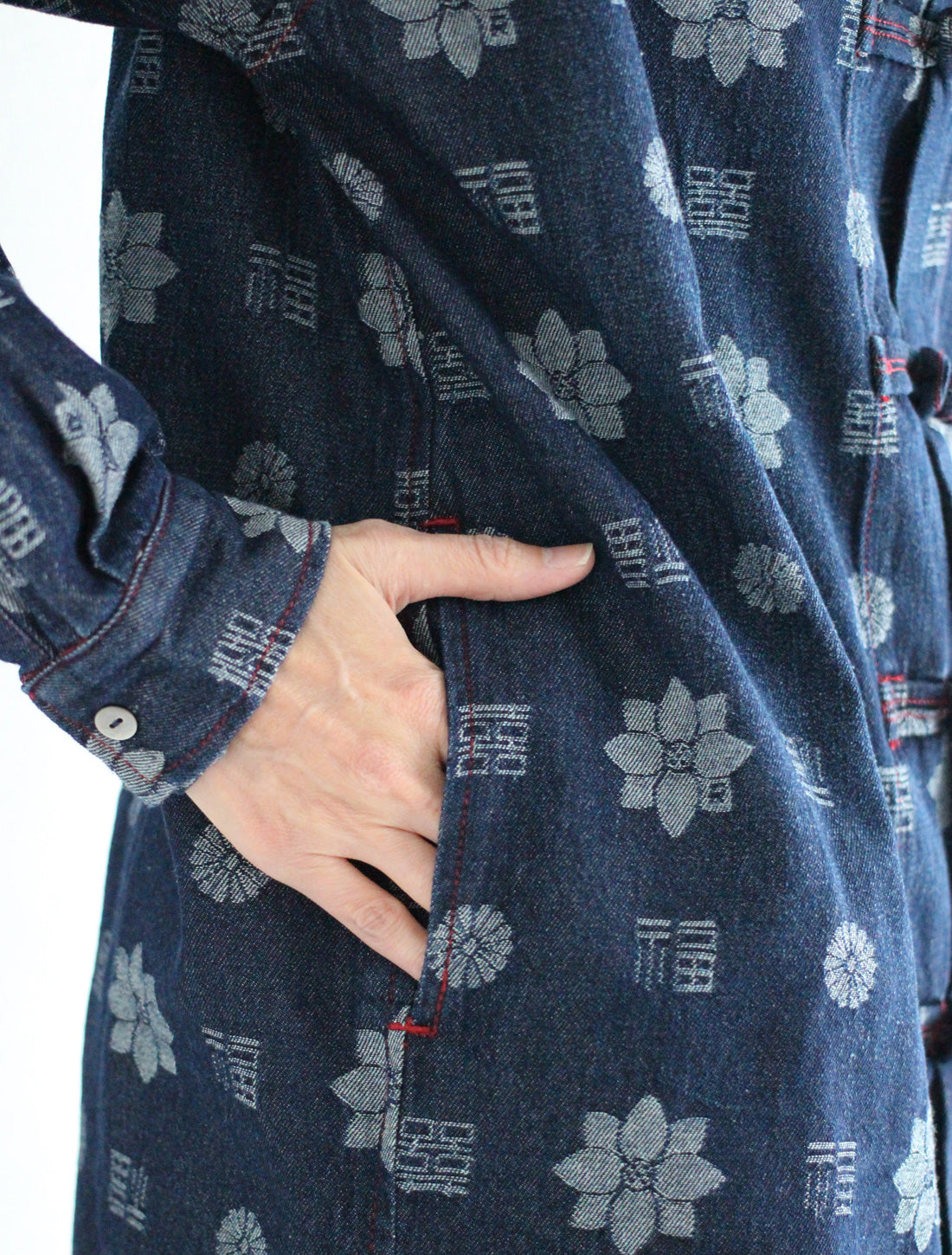 【25周年】福モノグラムジャカードデニムシャツ※予約