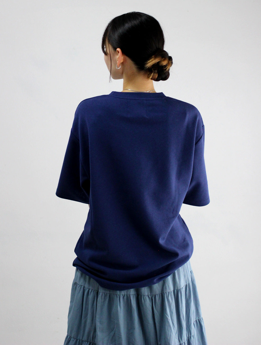 梅柄ポケットTシャツ