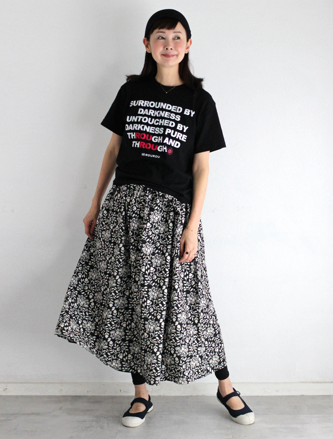 LOTUS唐草サッシュリボン付きスカート