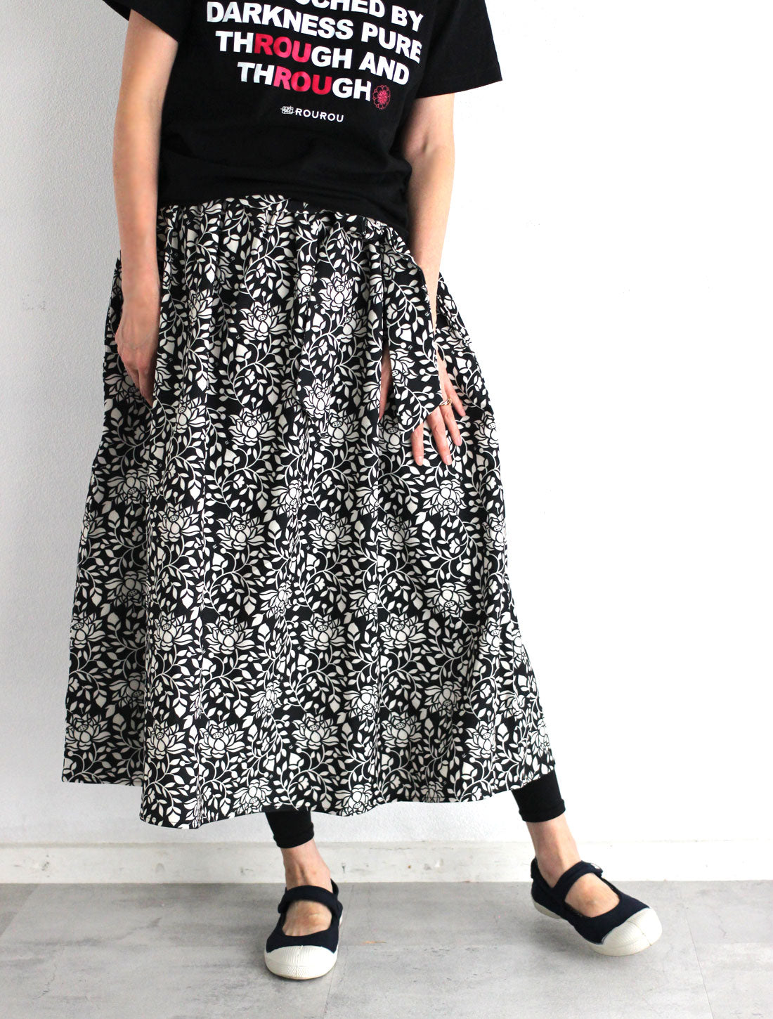 LOTUS Arabesque Skirt with Sash Belt