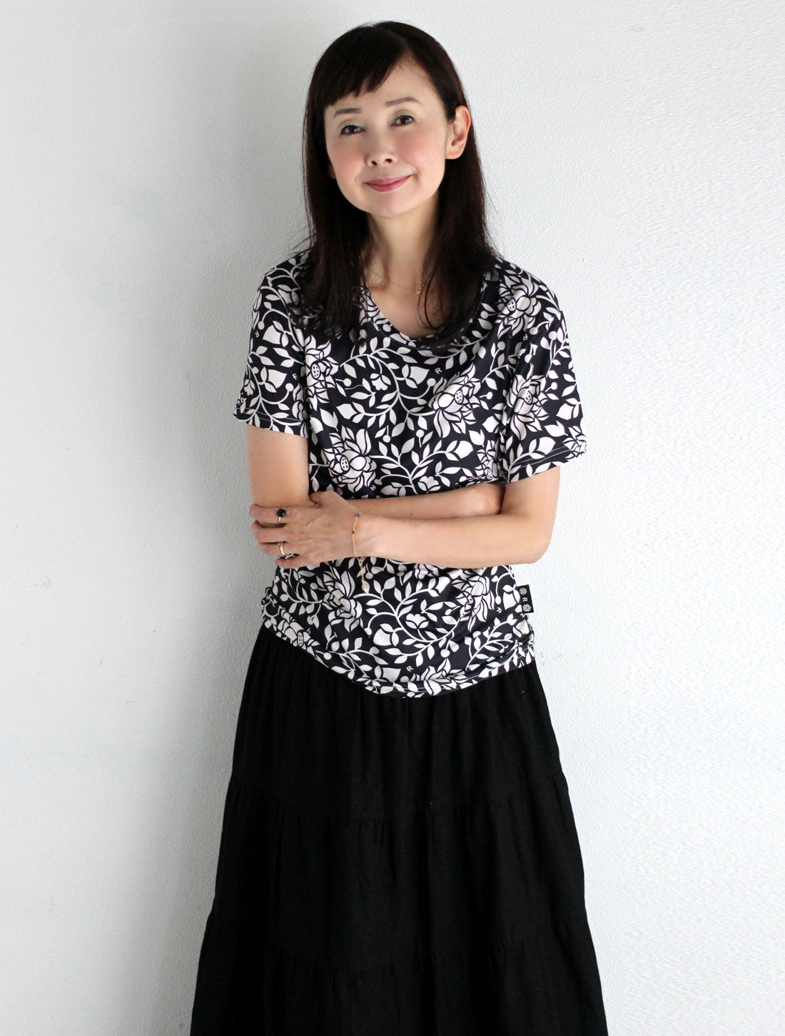 カラフルプリントTシャツ