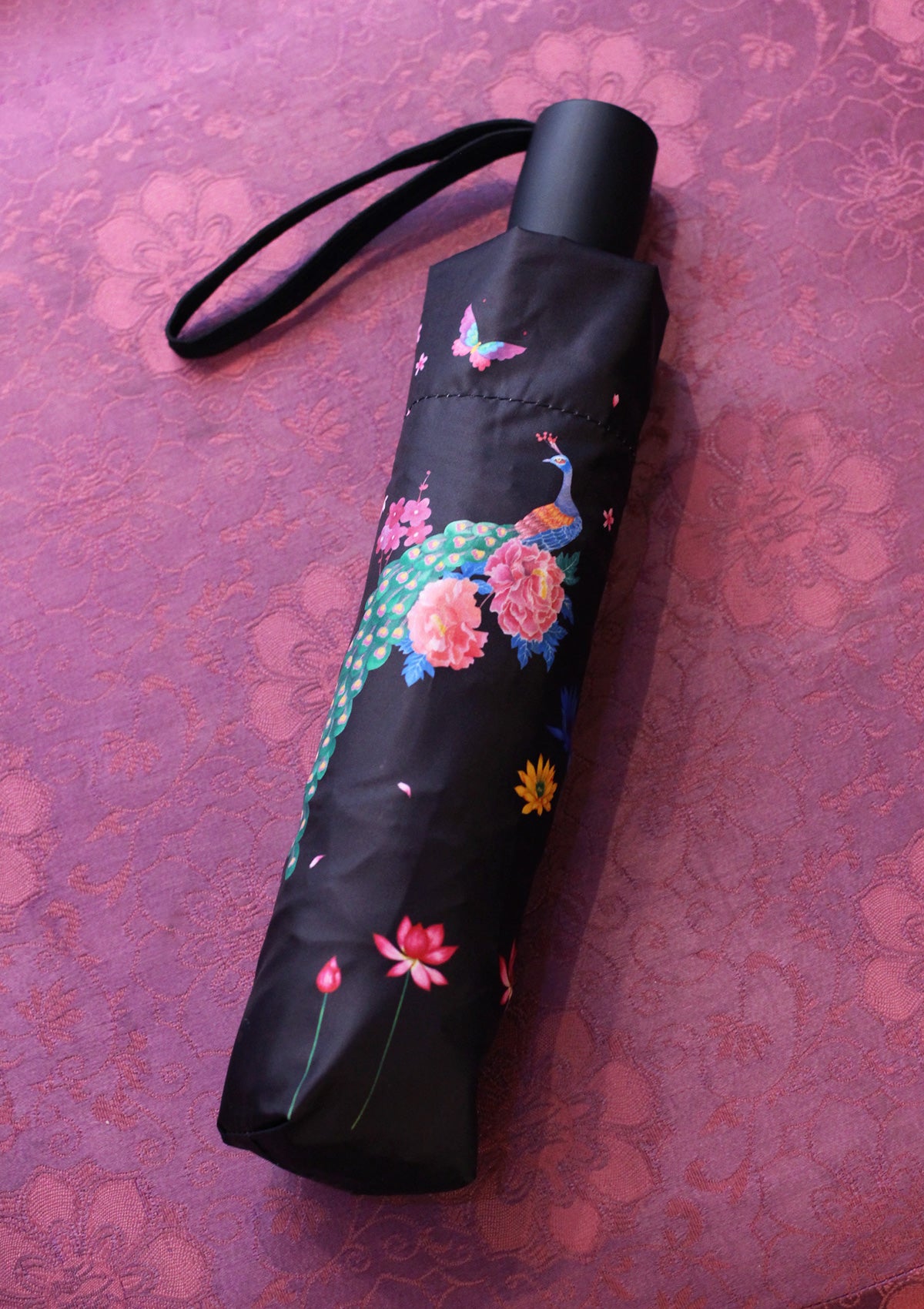 ROUROU折りたたみ傘(ワンタッチ式)