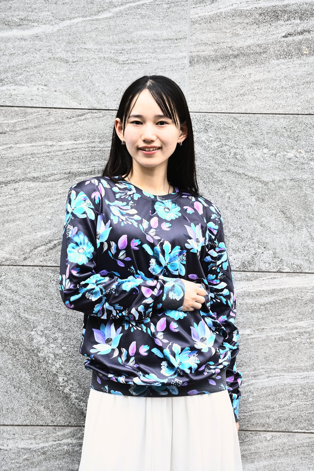 カラフルプリントロングTシャツ キーダ蓮